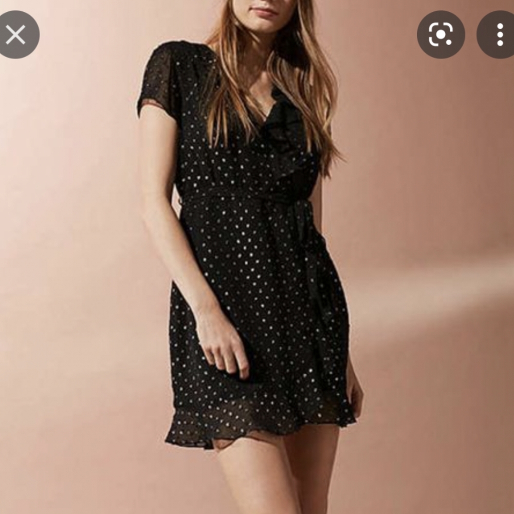Last day to buy! Bardot Black Wrap Dress